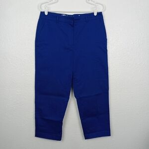 Kim Rogers Pants Blue 32x22 Cropped Capri Casual Summer Chino Pockets Women's 8